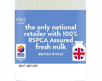 M&S Whole milk
