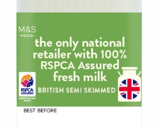 M&S Semi milk